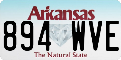 AR license plate 894WVE