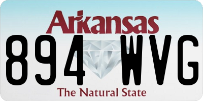 AR license plate 894WVG