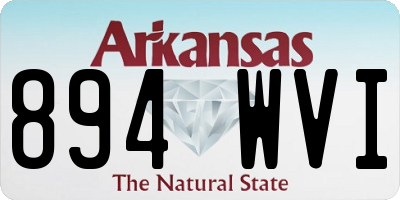 AR license plate 894WVI
