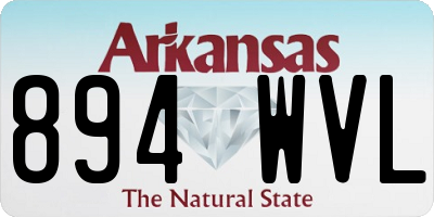 AR license plate 894WVL