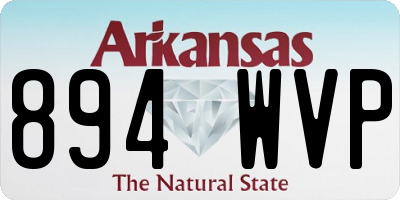 AR license plate 894WVP