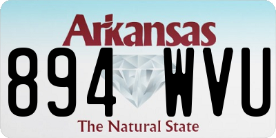 AR license plate 894WVU