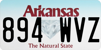 AR license plate 894WVZ