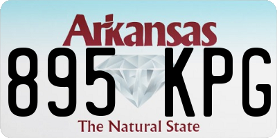 AR license plate 895KPG