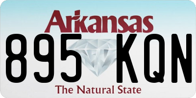 AR license plate 895KQN