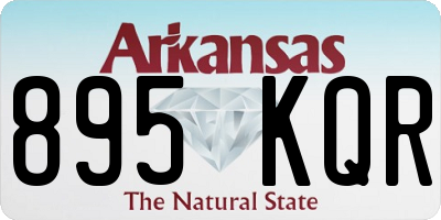 AR license plate 895KQR