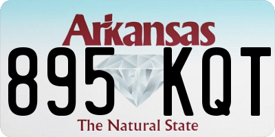AR license plate 895KQT