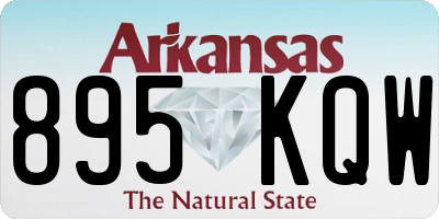 AR license plate 895KQW