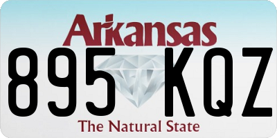AR license plate 895KQZ