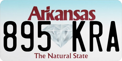 AR license plate 895KRA