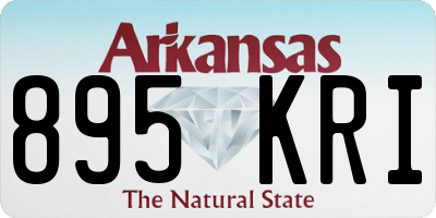 AR license plate 895KRI