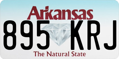 AR license plate 895KRJ