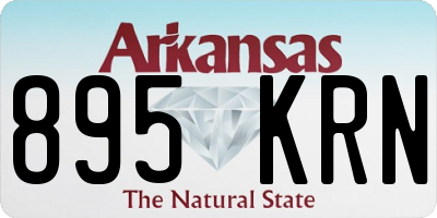 AR license plate 895KRN