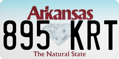 AR license plate 895KRT