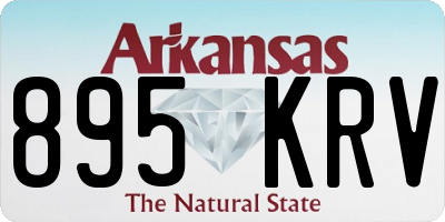 AR license plate 895KRV