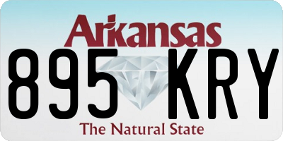 AR license plate 895KRY