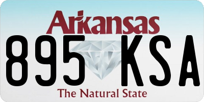 AR license plate 895KSA