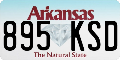 AR license plate 895KSD