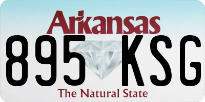 AR license plate 895KSG