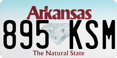 AR license plate 895KSM