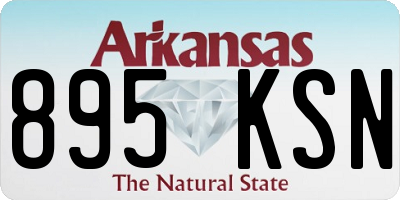 AR license plate 895KSN