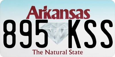 AR license plate 895KSS