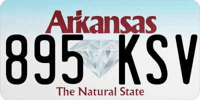 AR license plate 895KSV