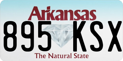 AR license plate 895KSX