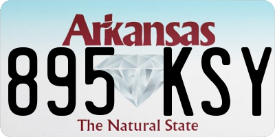 AR license plate 895KSY