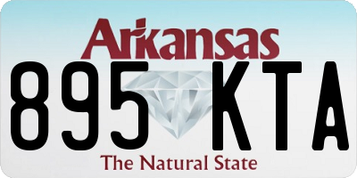 AR license plate 895KTA