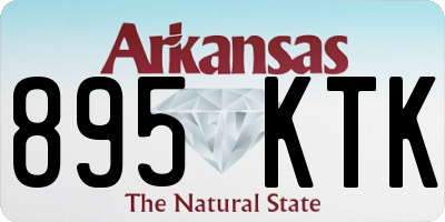 AR license plate 895KTK