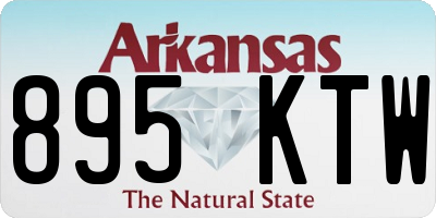 AR license plate 895KTW
