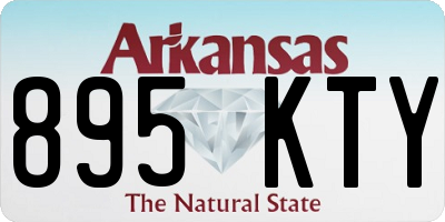 AR license plate 895KTY