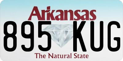 AR license plate 895KUG