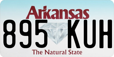 AR license plate 895KUH