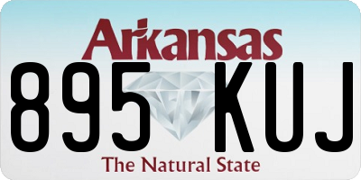 AR license plate 895KUJ