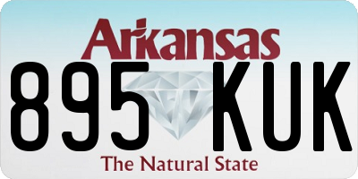 AR license plate 895KUK
