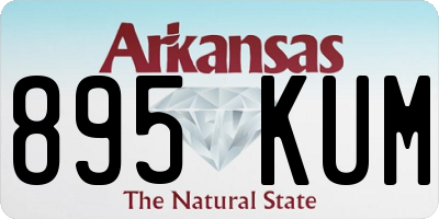 AR license plate 895KUM