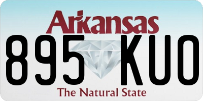 AR license plate 895KUO