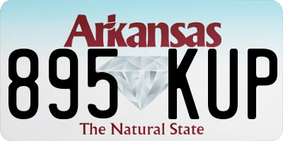AR license plate 895KUP