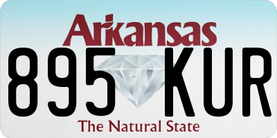 AR license plate 895KUR