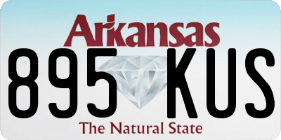 AR license plate 895KUS
