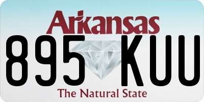 AR license plate 895KUU