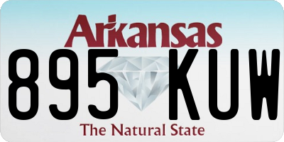 AR license plate 895KUW