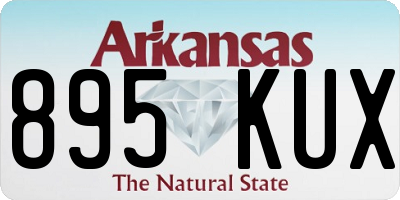 AR license plate 895KUX
