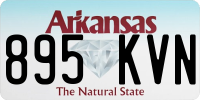 AR license plate 895KVN