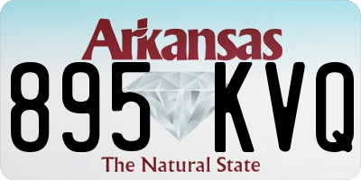 AR license plate 895KVQ