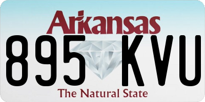 AR license plate 895KVU