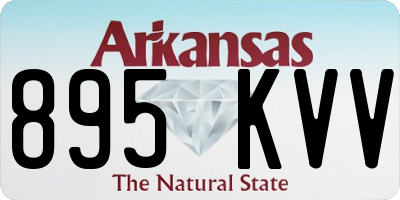 AR license plate 895KVV