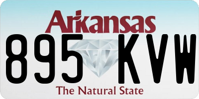 AR license plate 895KVW
